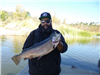 Ernesto Villasenor of Escondido, 8.10 pound trout caught 12-10-22 using a white powerworm in Willow 