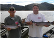Gerry Bingham and Ron Bloom of Escondido, 3.50 pound and 5.00 pound Trout caught 2-21-09 on Nightcra