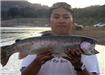Jake Goom of Escondido, 8.45 pound Trout caught 12-10-10 on Nightcrawler on Senior Shoreline