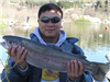 Jesse Tran of San Diego 7.00 pound Trout caught 2-18-12 on Nightcrawler in Boat Dock Cove