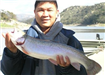 Jesse Tran, 5.40 pound Trout caught 2-22-10 on Nightcrawler in Boat Dock Cove