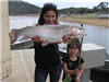 Jessica Sarabia of Escondido, 5.45 pound Trout caught 2-2-13 using orange powerbait on Senior Shorel