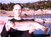 Joe Vandersmitte, 8.25 pound Trout caught 1-6-01 on Nightcrawler at Boat Dock Cove