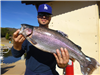 Johnny Campa of Brea Calif., 7.10 pound trout caught 12-9-18 using a mini-jig in Willow Cove