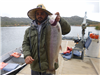 Joseph Dexter of San Diego, 10.50 pound trout caught 12-29-22 using a Luck -E strike worm at the eas