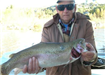 Keith White of Valley Center, 8.00 pound Trout caught 12-23-11 on Rainbow Powerbait on Senior Shorel