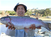 Lang Nguien of San Marcos, 6.43 pound Trout caught 2-2-09 on Cheese and Powerbait mixture at Boat Do