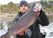 Matt Herrera of Vista, 10.75 pound Trout caught 12-4-10 on Small Rapula Lure near Crappie Rock