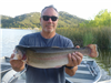 Mike Schluenz of Oceanside, 5.30 pound trout caught 4-24-22 using a mousetail powerbait combo at the