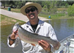 Nick Madarang of Carlsbad, 4.80 pound Trout caught 4-27-10 on Pink Power Worm and White Gulp Egg nea