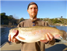 Obediah Barnett of Crest, 6.40 pound Trout caught 2-24-13 using a kast master at the West Buoys.