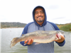 Pedro Ramirez Jr. of Escondido, 6.00 pound trout caught 3-3-18 using salmon eggs in Willow Cove.