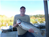 Randy Gompper of Escondido, 8.30 pound trout caught 1-12-18 using an inflated nightcrawler in Boat D