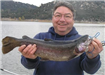 Ron Bloom of Escondido, 6.18 pound Trout caught 12-26-09 on Green Powerbait in Willow Cove