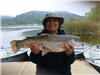 Ron Capati of San Diego, 11.20 pound trout caught 4-24-23 using cut mackerel on Senior Shoreline.