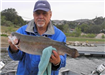 Roy Johnson of Pauma Valley, 7.56 pound Trout caught 4-4-07 on Yellow Powerbait off Senior Shoreline