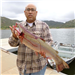 Rudy Isaguirre of Escondido, 7.80 pound trout caught 5-25-15 using a nightcrawler in Boat Dock Cove.