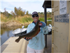 Sam Bush of Cardiff, 7.90 pound trout caught 12-10-22 using a senko worm in Boat Dock Cove