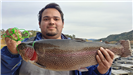 Selvin of Vista, 7.10 pound trout caught 12-21-19 using garlic powerbait in Boat Dock Cove