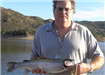 Shawn Combs, 5.31 pound Trout caught 1-10-10 on Yellow Powerbait on Senior Shoreline