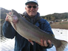 Stephan Casteel of Carlsbad, 8.10 pound Trout caught 12-30-12 using a nightcrawler on Senior Shoreli