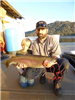 Steve Amaral of Valley Center, 8.50 pound trout caught 12-29-15 using a nightcrawler at the West Buo