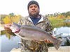 Uciel Alatorre Cuevas of Escondido, 7.40 pound trout caught 1-6-18 using powerbait in Boat Dock Cove