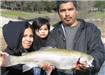 Victor Sarabia and Family, 5.70 pound Trout caught 2-4-10 on Green Powerbait on Senior Shoreline