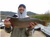 Vincent Sengchan of San Diego, 7.70 pound trout caught 2-5-23 using orange and green mousetail in Bo