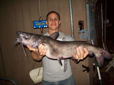 Daniel Duran of Escondido, 11.02 Pounds Catfish caught with Nightcrawler at Buoy Line