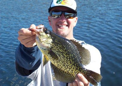 Jed Dickerson of Carlsbad, 1.07 Pounds Black Crappie caught 10-11 on Crappie Jig near Boat Dock Cove