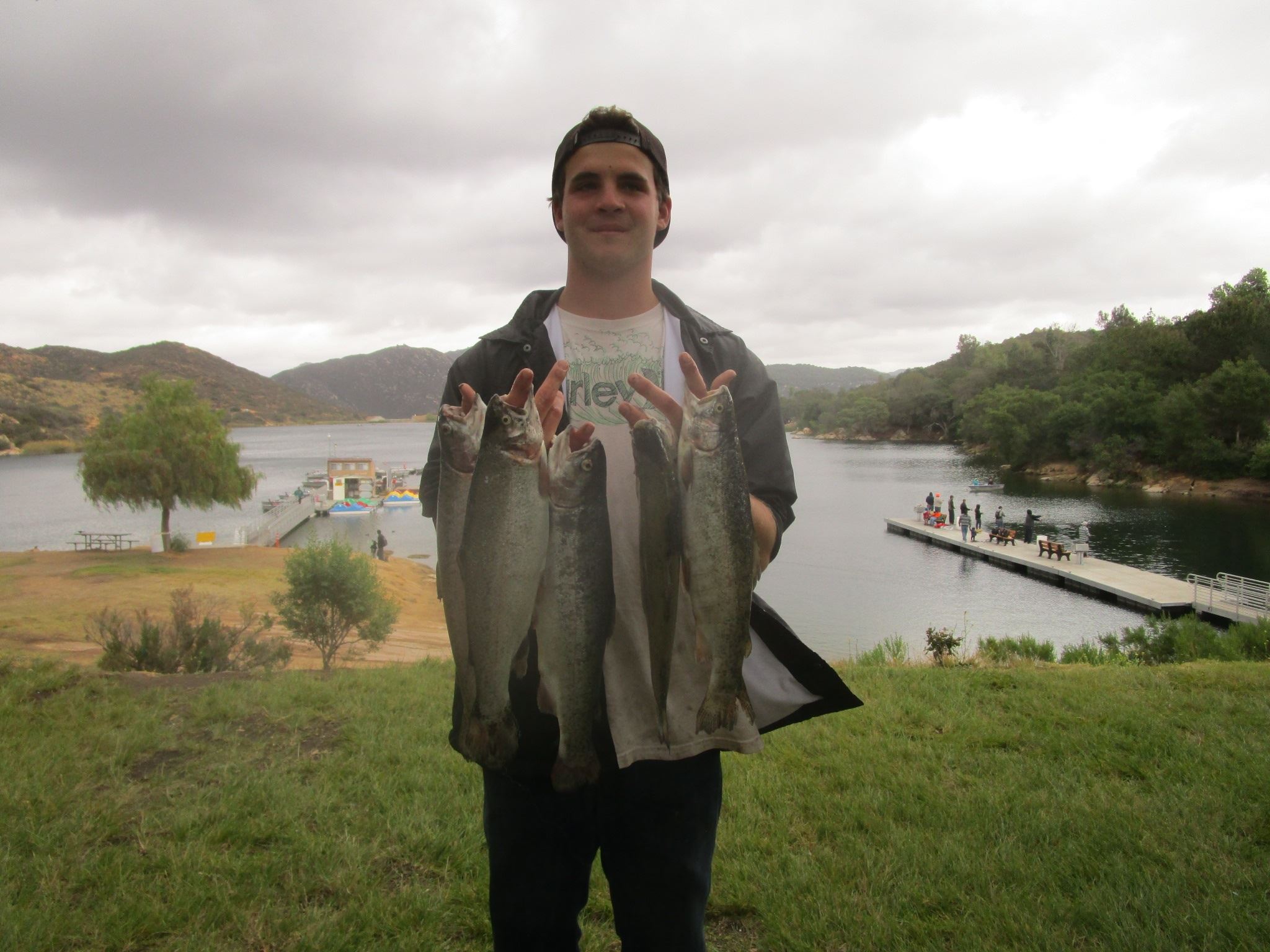 Billy Wilczynski 5 rainbow trout limit during 18th Hidden Valley Kiwanis derby