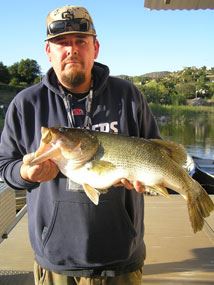 Sam Zepeds of Valley Center, 9.15 pound Bass caught 4-4-11 on Plastic Worms near Senior Shoreline