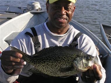 Wendell Jackson, 1.95 pound Crappie caught 4-22-12 on a golden shiner in Boat Dock Cove