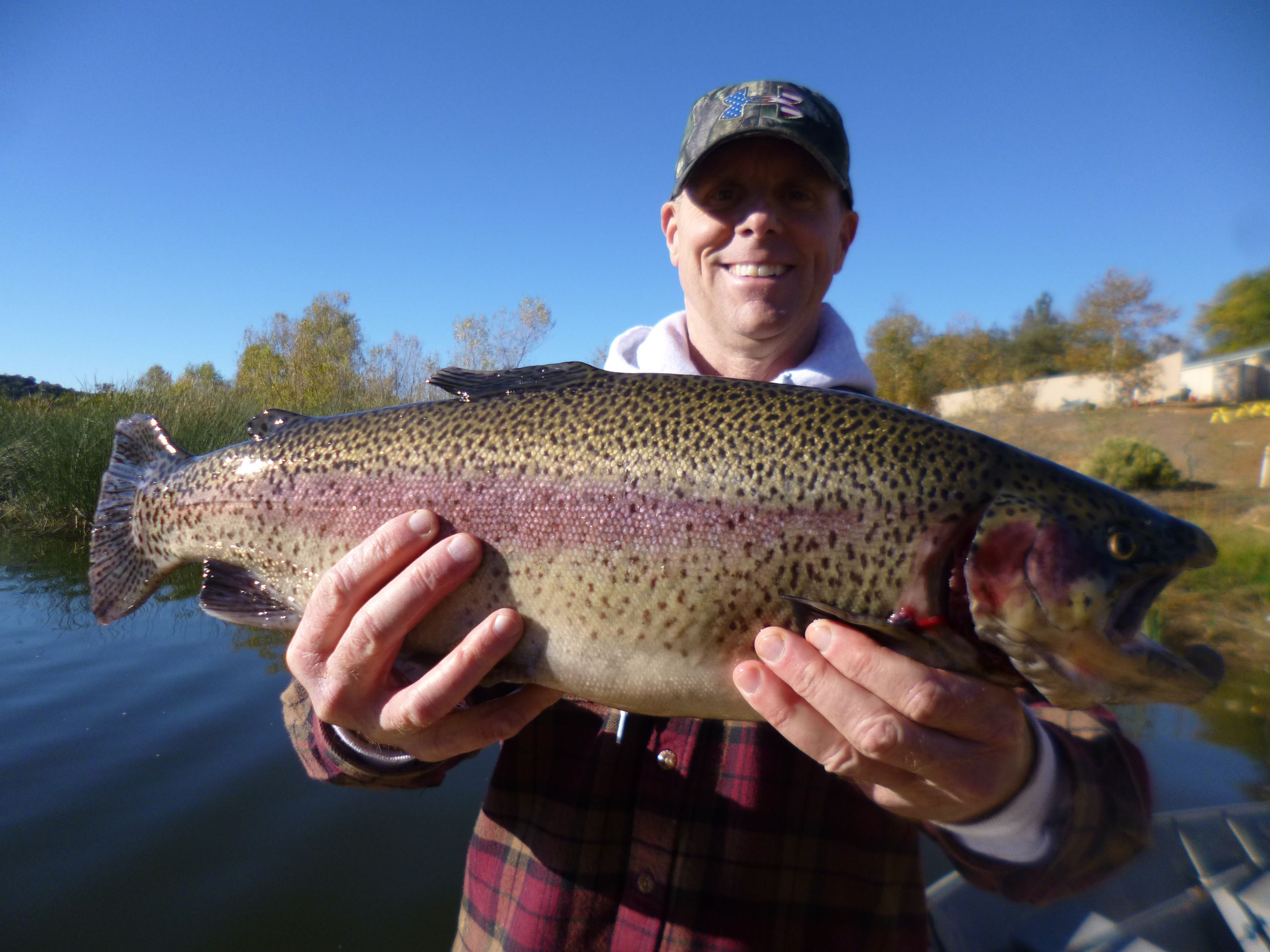 David King of Rancho Penasquitos, 6.00 pound trout caught 12-11-21 using rainbow powerbait in Boat D