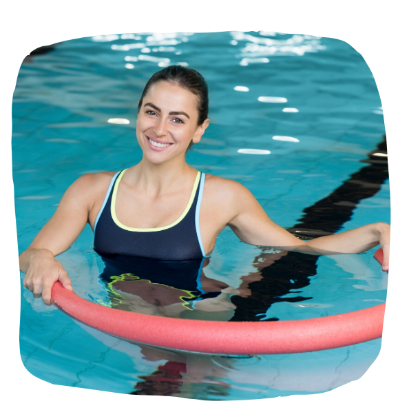 Girl in swimming pool